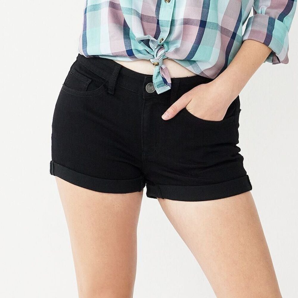 SO Black Jean Shorts for Women